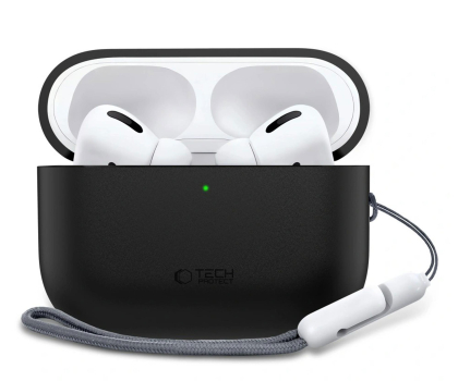 Pozostałe TECH-PROTECT Silicone Do Apple Airpods Pro 3 Black 5906302333028